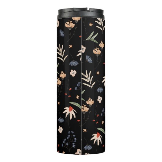 Einfache Aquarell-Blume 1 Thermosbecher (Rückseite)