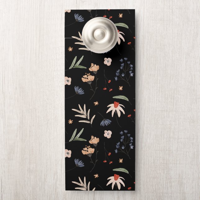 Einfache Aquarell-Blume 1 Türanhänger (Auf Knauf)