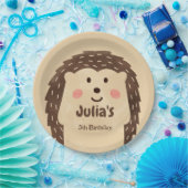 Einfache Aquarell-Igel Geburtstag Pappteller (Party)