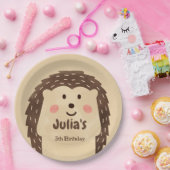 Einfache Aquarell-Igel Geburtstag Pappteller (Party)