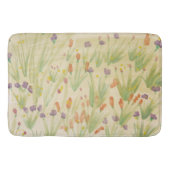 Einfache Aquarellblume Badematte (Vorderseite)
