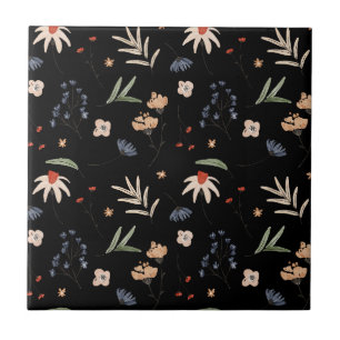 Einfache Aquarellblumen 1 Fliese