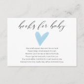 Einfache Aquarellbücher für das blaue Herz für Kin Begleitkarte (Vorderseite)