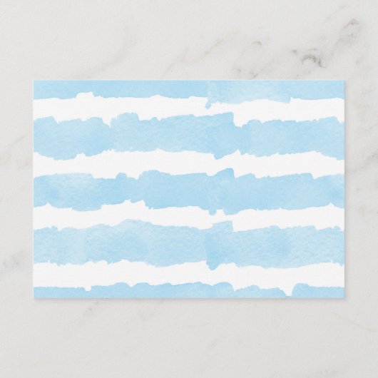 Einfache Aquarellbücher für das blaue Herz für Kin Begleitkarte (Rückseite)