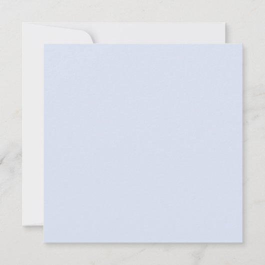 Einfache Aquarellfarbe Blau Blüten Save the Date (Rückseite)