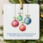 Einfache Aquarellfarben Foto Weihnachtsschmuck