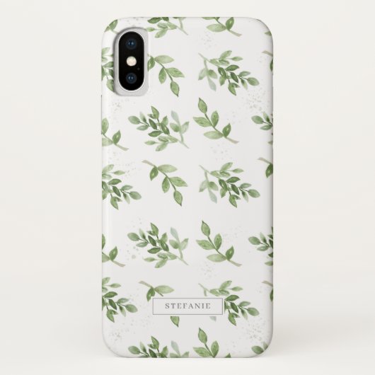 Einfache Aquarellfarben-Muster Personalisiert Case-Mate iPhone Hülle (Rückseite)
