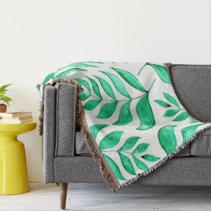 Einfache Aquarellfärbung - grün Decke