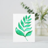 Einfache Aquarellfärbung - grün Feiertagskarte (Stehend Vorderseite)