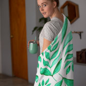 Einfache Aquarellfärbung - grün Fleecedecke