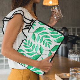 Einfache Aquarellfärbung - grün Laptopschutzhülle