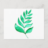 Einfache Aquarellfärbung - grün Postkarte (Vorderseite)