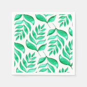 Einfache Aquarellfärbung - grün Serviette (Vorderseite)