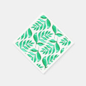 Einfache Aquarellfärbung - grün Serviette (Ecke)
