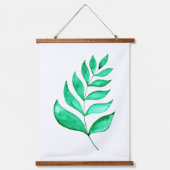 Einfache Aquarellfärbung - grün Wandteppich Mit Holzrahmen (Vorderseite)