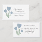 Einfache Aquarellfärbung - Ihr Name Typografie Visitenkarte (Vorne/Hinten)