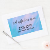 Einfache Aquarellkalligraphie Rechteckiger Aufkleber (Umschlag)