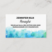 Einfache Aquarelltextur für Ihr Unternehmen Visitenkarte (Rückseite)