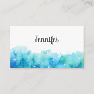 Einfache Aquarelltextur für Ihr Unternehmen  Visitenkarte