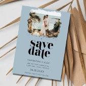 Einfache Arch Foto Beach Hochzeit Save the Date