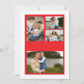 Einfache Arch-Urlaubskarte Merry and Bright Einladung (Rückseite)