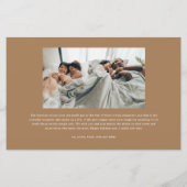 Einfache Art Cherish Script Foto Weihnachtskarte (Rückseite)