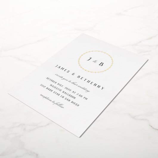 Einfache Art Déco Einladung (Gedreht)