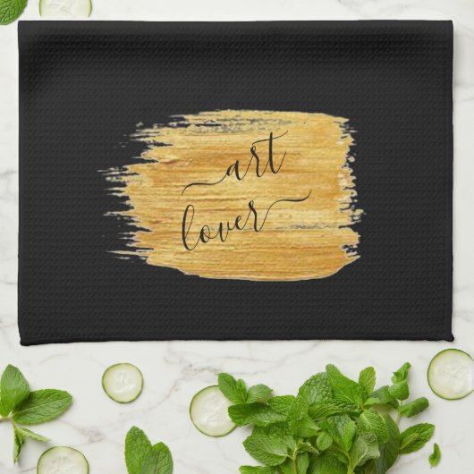 Einfache Art Lover Minimalistisches Design Geschirrtuch (Gefaltet)