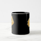 Einfache Art Lover Minimalistisches Design Zwei-To Zweifarbige Tasse (Mittel)