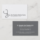 Einfache Ärzte Stethoskop-Visitenkarten Visitenkarte (Vorne/Hinten)