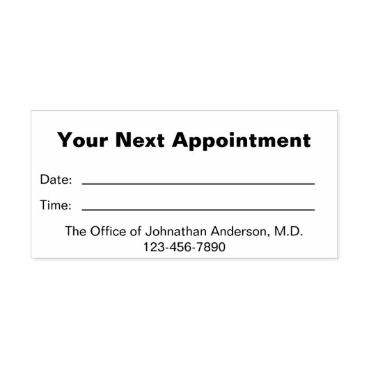 Einfache Ärztekammer für Ihre nächste Ernennung Permastempel (Design)