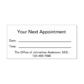 Einfache Ärzteschaft für Ihren nächsten Termin Permastempel (Design)