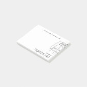 Einfache Ärzteschriften Post-it Klebezettel (angewinkelt)