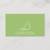Einfache Ärztin für grüne Fußgänger Visitenkarte (Vorderseite)