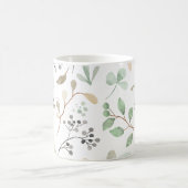 Einfache ästhetische Leaf Muster Happy Oma Day Kaffeetasse (Mittel)