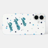 Einfache ästhetische Sterne - Smile Sparkle Shine Case-Mate iPhone Hülle (Rückseite (Horizontal))