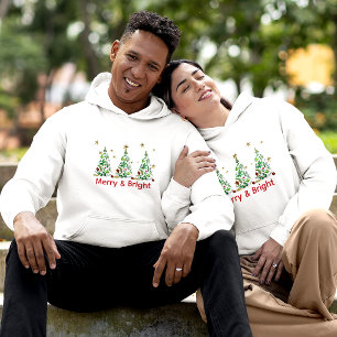 Einfache, Atemberaubende "Merry & Bright" Drei Wei T-Shirt