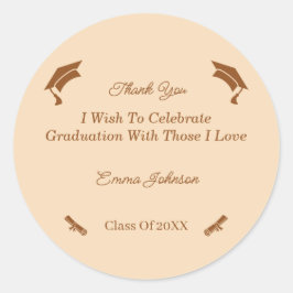 Einfache, auf die Bedürfnisse des Kunden zugeschni Runder Aufkleber