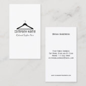 Einfache Aufhänger-Logo-Visitenkarte Visitenkarte (Vorne/Hinten)