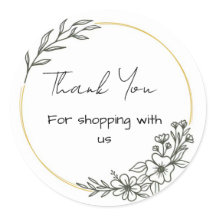 Einfache Aufkleber für Blumengeschäfte