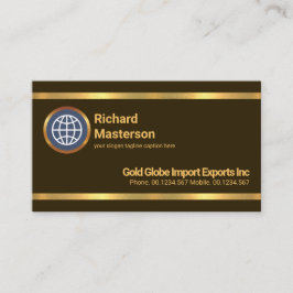 Einfache Ausfuhr Minimalistischer auffälliger Gold Visitenkarte