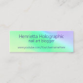 Einfache Ausrichtung Mini Visitenkarte (Vorderseite)