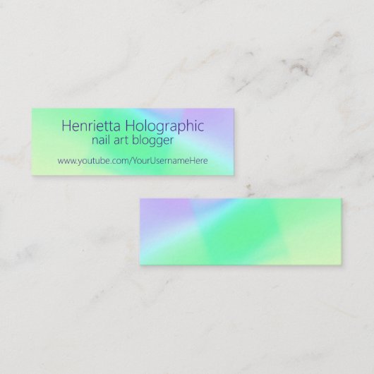 Einfache Ausrichtung Mini Visitenkarte (Vorne/Hinten)