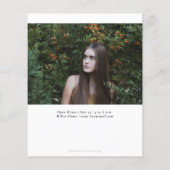 Einfache Ausschreibung 2 Foto Abschluss Einladung (Rückseite)