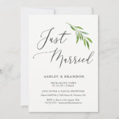 Einfache Ausweispapiere | Just Married Einladung (Vorderseite)