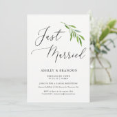 Einfache Ausweispapiere | Just Married Einladung (Stehend Vorderseite)