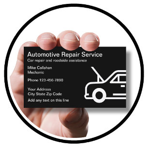 Einfache Autoreparatur Visitenkarte