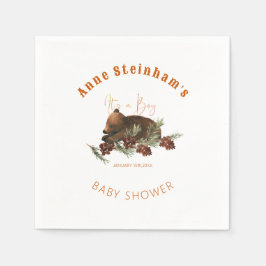 Einfache Baby-Bear-Dusche während der Wintersaison Serviette