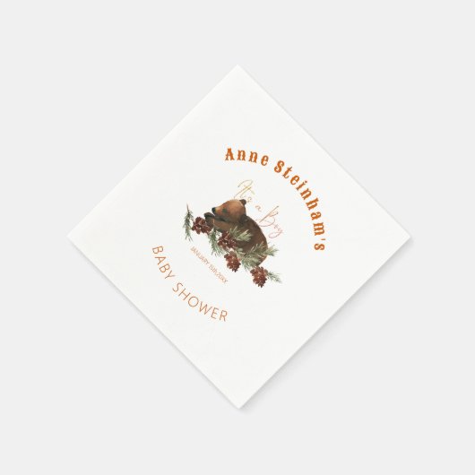 Einfache Baby-Bear-Dusche während der Wintersaison Serviette (Ecke)