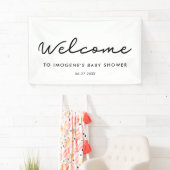 Einfache Baby-Dusche Banner (Insitu)
